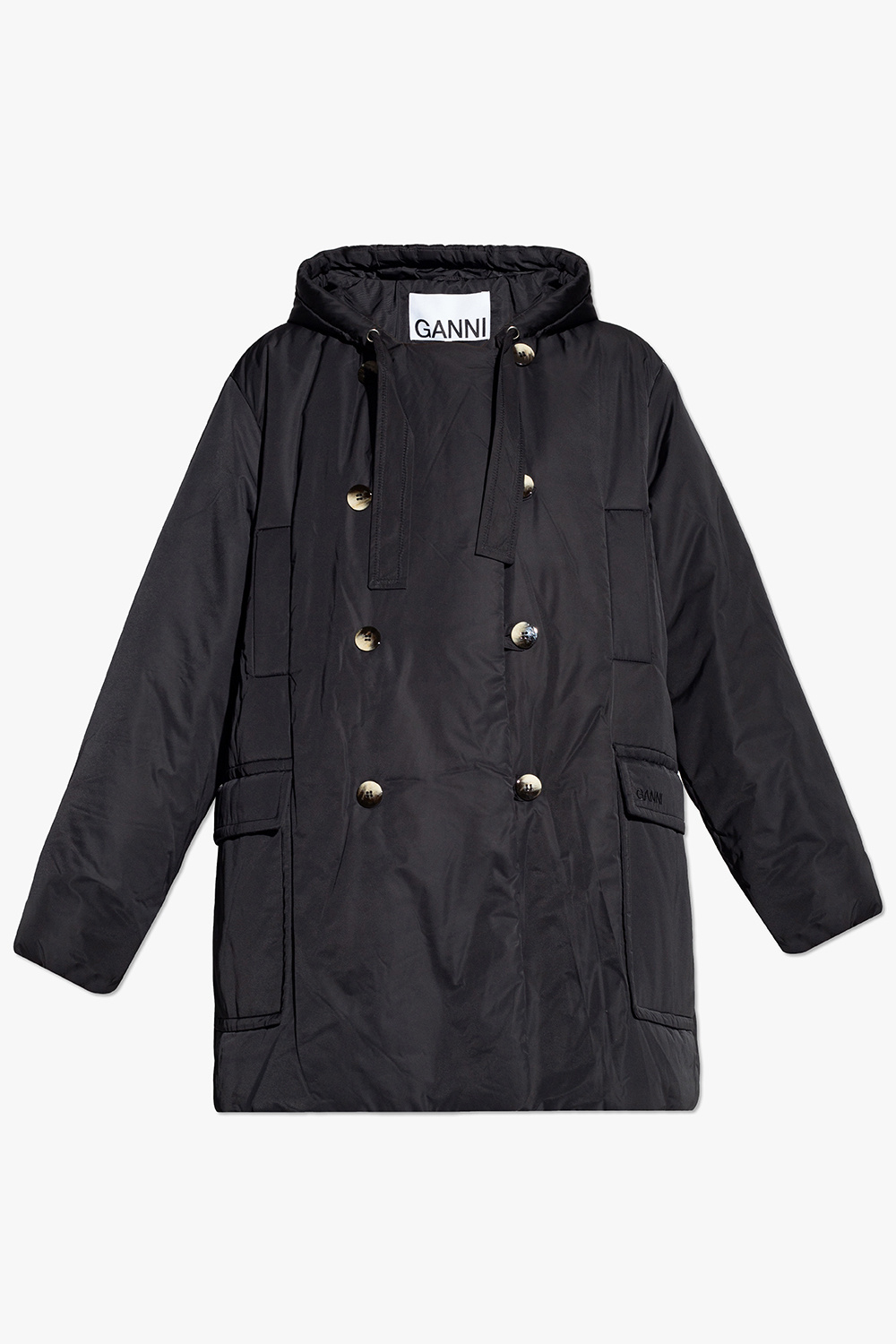 2024 Ganni black Windbreaker jacket